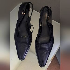 Massimo  size 7.5 black slingback